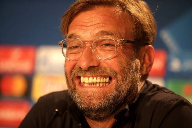 Sinsheim, Germany 14.08.2017, UEFA Champions League - 2017 18 Season, Erste Play-off-Runde, Pressekonferenz und Training zum Spiel TSG 1899 Hoffenheim - FC Liverpool, Trainer Jürgen Klopp (Liverpool) ( DeFodi506