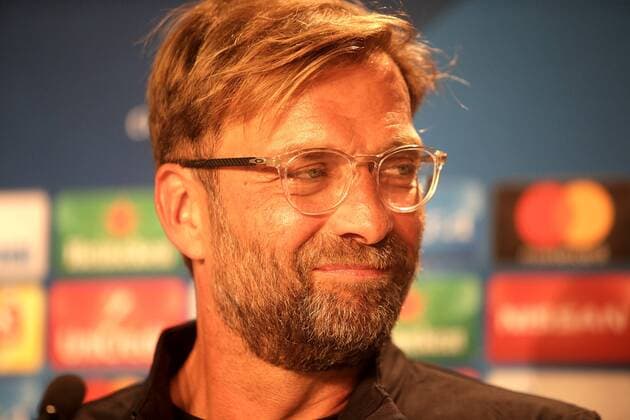Sinsheim, Germany 14.08.2017, UEFA Champions League - 2017 18 Season, Erste Play-off-Runde, Pressekonferenz und Training zum Spiel TSG 1899 Hoffenheim - FC Liverpool, Trainer Jürgen Klopp (Liverpool) ( DeFodi506