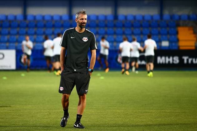 SOCCER - EL quali, Viitorul vs RBS CONSTANTA,ROMANIA,16.AUG.17 - SOCCER - UEFA Europa League qualification, Viitorul Constanta vs Red Bull Salzburg, preview, training RBS. Image shows head coach Marco Rose (RBS). GEPAxpictures xFelixxRoittner