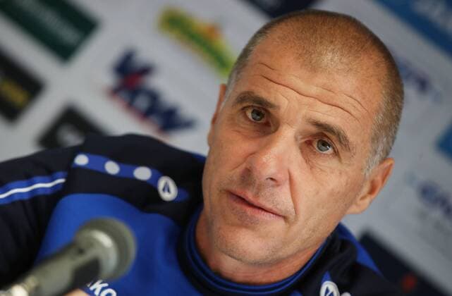 SOCCER - EL quali, Altach vs Tel Aviv INNSBRUCK,AUSTRIA,16.AUG.17 - SOCCER - UEFA Europa League qualification, SCR Altach vs Maccabi Tel Aviv, preview, press conference PK Pressekonferenz Altach. Image shows Klaus Schmidt (Altach). GEPAxpictures xAndreasxPranter