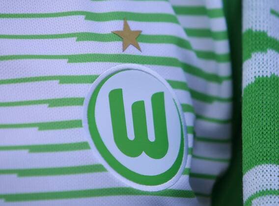 VfL Frauen, Fototermin Wolfsburg, Deutschland. 16.08.2017, FUßBALL - VfL Wolfsburg vs , 1. Allianz Frauen Bundesliga, Saison 2017-18. Bild zeigt: VfL Frauen, Mannschaftsfoto, VfL Wolfsburg Logo mit einem Stern Wolfsburg