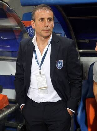 Coach Abdullah Avci of Basaksehir during the UEFA Champions League Play Off first leg football match Medipol Basaksehir vs FC Sevilla, on August 16 2017 at the Basaksehir Fatih Terim Stadium in Istanbul , Turkey. 