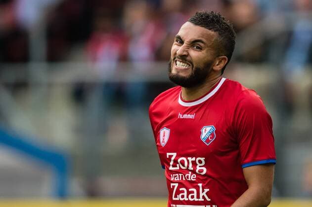 Zakaria Labyad of FC Utrecht during the UEFA Europa League fourth round qualifying first leg match between FC Utrecht and FK Zenit St Petersburg at the Nieuw Galgenwaard Stadium on August 16, 2017 in Utrecht, The Netherlands FC Utrecht v FK Zenit St Petersburg UEFA Europa League 2017 2018 xVIxVIxImagesx xGerritxvanxKeulenxIVx 8490008