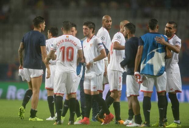 Ever Banega 10 of Sevilla during the UEFA Champions League Play Off first leg football match Medipol Basaksehir vs FC Sevilla, on August 16 2017 at the Basaksehir Fatih Terim Stadium in Istanbul , Turkey. 