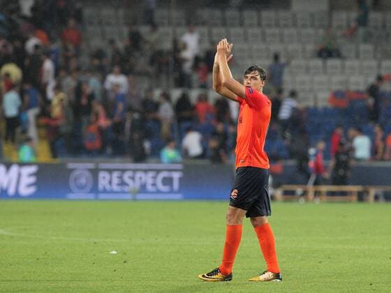Alexandru Epureanu of Basaksehir during the UEFA Champions League Play Off first leg football match Medipol Basaksehir vs FC Sevilla, on August 16 2017 at the Basaksehir Fatih Terim Stadium in Istanbul , Turkey. 