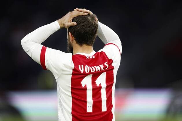 Themen der Woche - SPORT Bilder des Tages - SPORT AMSTERDAM, Stadion Arena , 17-08-2017 . Voorronde Europa League seizoen 2017 2018 . Ajax - Rosenborg BK . Amin Younes baalt van gemiste kans Ajax - Rosenborg  x1673456x