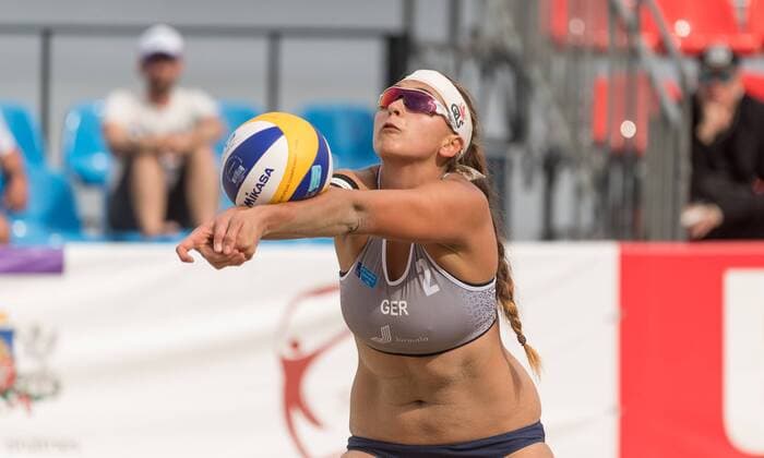 2017 CEV Beach volleyball Beachvolleyball European Championship EM Europameisterschaft Final am 18.08.2017 Nadja GLENZKE (GER); 2017 CEV Beach Volleyball European Championship Final am 18.08.2017, Jurmala (Lettland). xPWx