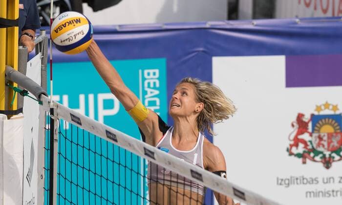 2017 CEV Beach volleyball Beachvolleyball European Championship EM Europameisterschaft Final Jurmala am 19.08.2017 Laura LUDWIG (GER); 2017 CEV Beach Volleyball European Championship Final Jurmala am 19.08.2017, Jurmala (Lettland). xPWx