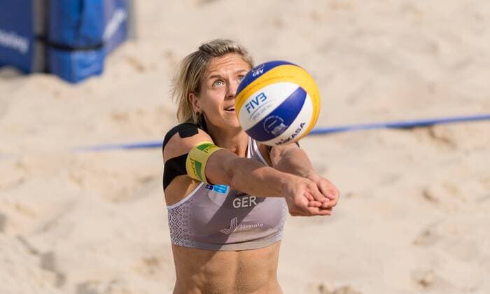 2017 CEV Beach volleyball Beachvolleyball European Championship EM Europameisterschaft Final Jurmala am 19.08.2017 Laura LUDWIG (GER); 2017 CEV Beach Volleyball European Championship Final Jurmala am 19.08.2017, Jurmala (Lettland). xPWx