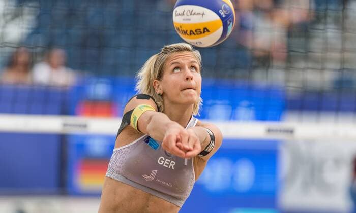 2017 CEV Beach volleyball Beachvolleyball European Championship EM Europameisterschaft Final Jurmala am 19.08.2017 Laura LUDWIG (GER); 2017 CEV Beach Volleyball European Championship Final Jurmala am 19.08.2017, Jurmala (Lettland). xPWx