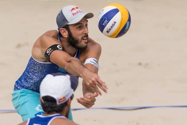 2017 CEV Beach volleyball Beachvolleyball European Championship EM Europameisterschaft Final Jurmala am 19.08.2017 Paolo NICOLAI (ITA); 2017 CEV Beach Volleyball European Championship Final Jurmala am 19.08.2017, Jurmala (Lettland). xPWx