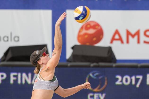 2017 CEV Beach volleyball Beachvolleyball European Championship EM Europameisterschaft Final Jurmala am 19.08.2017 Julia SUDE (GER); 2017 CEV Beach Volleyball European Championship Final Jurmala am 19.08.2017, Jurmala (Lettland). xPWx