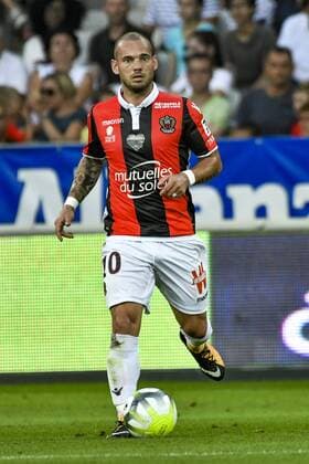 Wesley Sneijder (OGC Nice) FOOTBALL : OGC Nice vs Guingamp - Ligue 1 - Nice - 19 08 2017 NorbertScanella Panoramic 