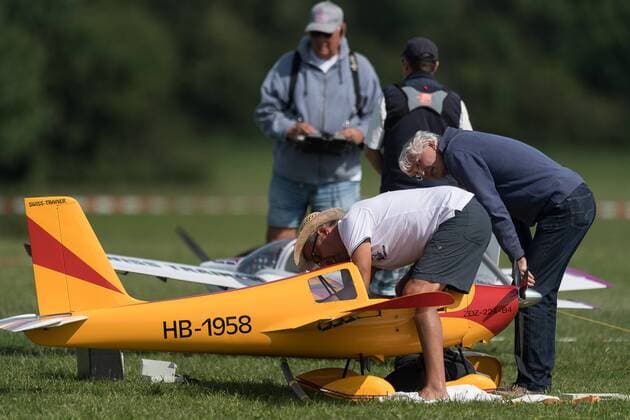 Motor-Schleppflieger, Weltmeisterschaft im GPS-Dreicecksfliegen, Segelflug-Grossmodelle, Gruibingen, 20.08.2017, Gruibingen Copyright: xWalther xEibner-Pressefotox EP_swr