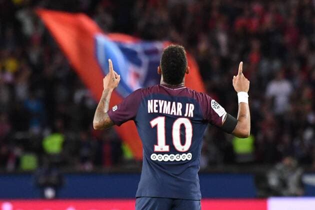 Bilder des Tages - SPORT Fußball, Paris Saint Germain - FC Toulouse 10 NEYMAR JR (psg) - JOIE FOOTBALL : Paris SG vs Toulouse - Ligue 1 Conforama - 20 08 2017 AnthonyBIBARD FEP Panoramic 
