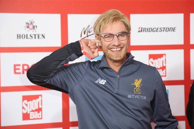 Matze Knop als Jürgen Klopp Verleihung des Bild Award in der Fischauktionshalle Große Elbstraße in Hamburg am 21.8.2017