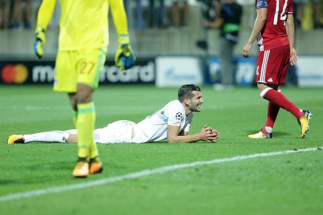 PXL_UEFA Champions League play-off, 2nd leg, HNK Rijeka v- FC Olympiacos 22.08.2017., HNK Rijeka Stadium, Rijeka, Croatia - UEFA Champions League play-off, 2nd leg, HNK Rijeka - FC Olympiacos. Alexander Gorgon.  NelxPavletic PIXSELL