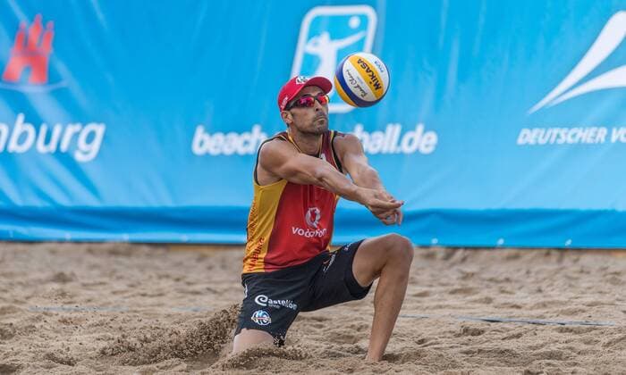 Swatch Beach volleyball Beachvolleyball FIVB World Tour Finals Hamburg am 23.08.2017 Pablo Herrera Allepuz (ESP); swatch FIVB Beach Volleyball World Tour Finals Hamburg am 23.08.2017, Tennisstadion Am Rothenbaum Hamburg. xPWx