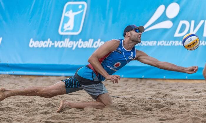 Swatch Beach volleyball Beachvolleyball FIVB World Tour Finals Hamburg am 23.08.2017 Philip Dalhausser (USA); swatch FIVB Beach Volleyball World Tour Finals Hamburg am 23.08.2017, Tennisstadion Am Rothenbaum Hamburg. xPWx