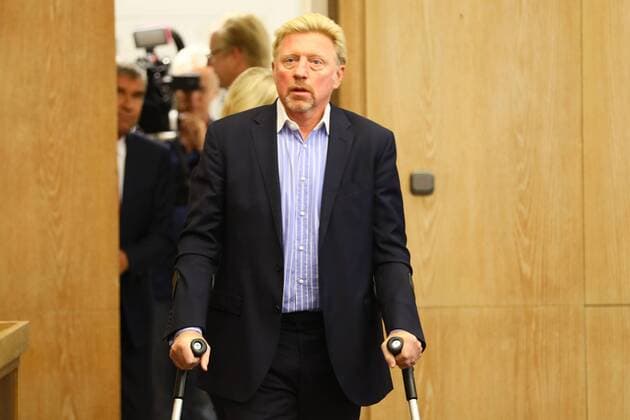 Boris Becker (Head of Men s Tennis) kommt zur Pressekonferenz - 23.08.2017: DTB stellt Boris Becker als Head of men s Tennis vor, Plenarsaal Römer