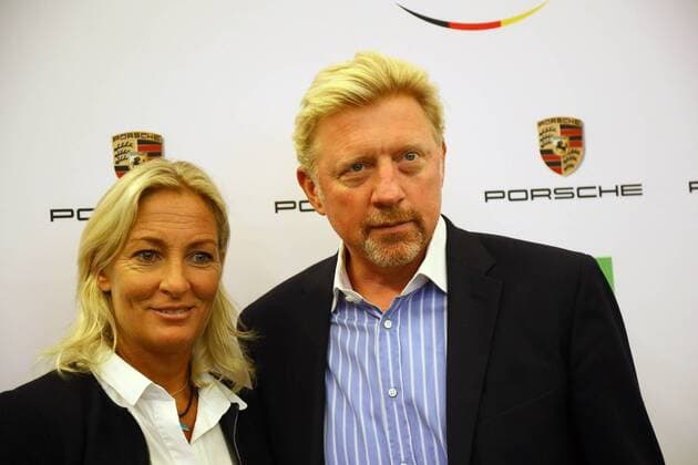 Boris Becker (Head of Men s Tennis) und Barbara Rittner (Head of Women s Tennis) bei der Pressekonferenz - 23.08.2017: DTB stellt Boris Becker als Head of men s Tennis vor, Plenarsaal Römer