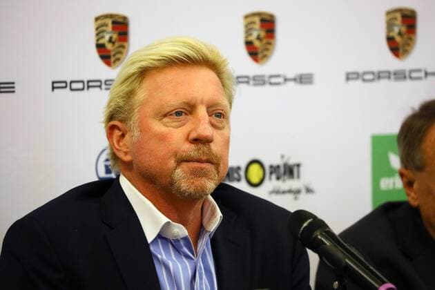 Boris Becker (Head of Men s Tennis) bei der Pressekonferenz - 23.08.2017: DTB stellt Boris Becker als Head of men s Tennis vor, Plenarsaal Römer