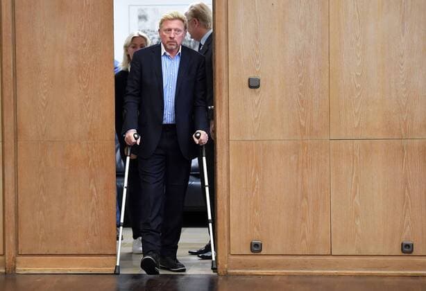 Bilder des Tages - SPORT 23.08.2017, xjhx, Tennis, Pressekonferenz mit Boris Becker und Barbara Rittner, emspor, v.l. Boris Becker (Head of Mens Tennis DTB) Frankfurt am Main