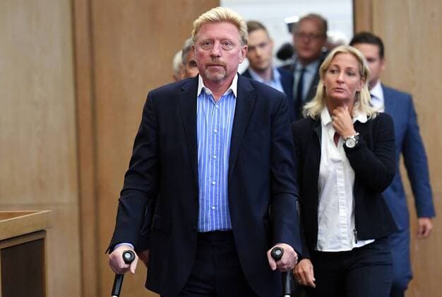 Bilder des Tages - SPORT 23.08.2017, xjhx, Tennis, Pressekonferenz mit Boris Becker und Barbara Rittner, emspor, v.l. Boris Becker (Head of Mens Tennis DTB), Barbara Rittner (Head of Womans Tennis DTB) Frankfurt am Main