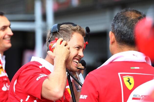 Bilder des Tages - SPORT 24.08.2017 - Sebastian Vettel (GER) Scuderia Ferrari SF70H Belgian Grand Prix, Spa-Francorchamps 24 - 27 August 2017 24.08.2017 - Sebastian Vettel (GER) Scuderia Ferrari SF70H 