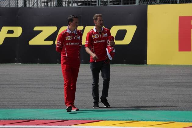 24.08.2017 - Sebastian Vettel (GER) Scuderia Ferrari SF70H Belgian Grand Prix, Spa-Francorchamps 24 - 27 August 2017 24.08.2017 - Sebastian Vettel (GER) Scuderia Ferrari SF70H 