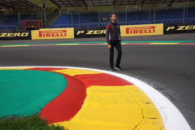 24.08.2017 - Romain Grosjean (FRA) Haas F1 Team VF-17 Belgian Grand Prix, Spa-Francorchamps 24 - 27 August 2017 24.08.2017 - Romain Grosjean (FRA) Haas F1 Team VF-17 