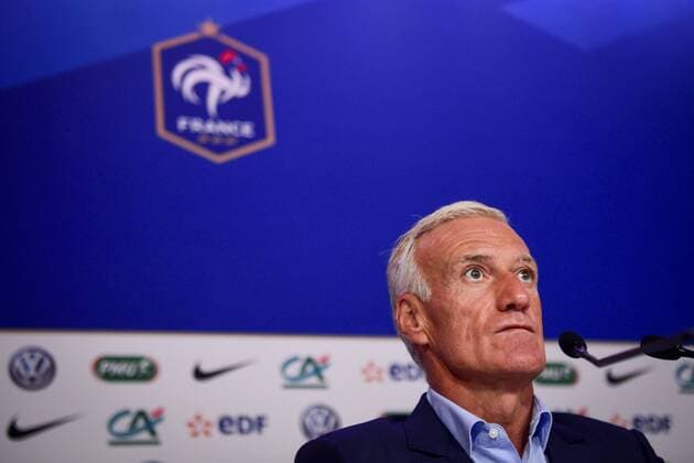 Didier Deschamps - selectionneur (France) FOOTBALL : Conference de presse de Didier Deschamps - siege FFF - 24 08 2017 JBAutissier Panoramic 