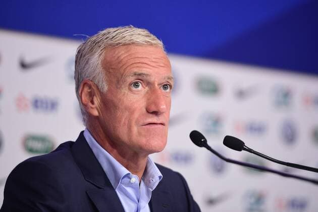 Didier Deschamps - selectionneur (France) FOOTBALL : Conference de presse de Didier Deschamps - siege FFF - 24 08 2017 JBAutissier Panoramic 