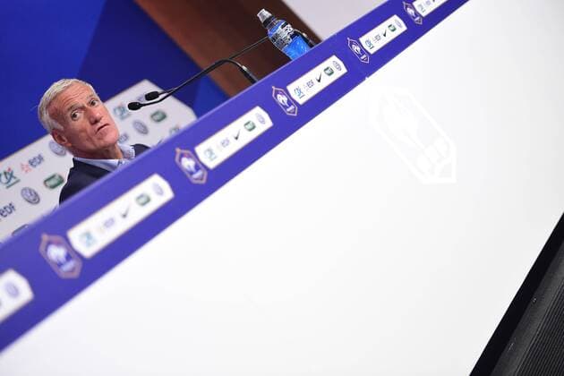 Didier Deschamps - selectionneur (France) FOOTBALL : Conference de presse de Didier Deschamps - siege FFF - 24 08 2017 JBAutissier Panoramic 