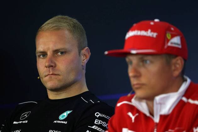 24.08.2017 - press conference PK Pressekonferenz Valtteri Bottas (FIN) Mercedes AMG F1 W08 and Kimi Raikkonen (FIN) Scuderia Ferrari SF70H Belgian Grand Prix, Spa-Francorchamps 24 - 27 August 2017 24.08.2017 - Press conference, Valtteri Bottas (FIN) Mercedes AMG F1 W08 and Kimi Raikkonen (FIN) Scuderia Ferrari SF70H 