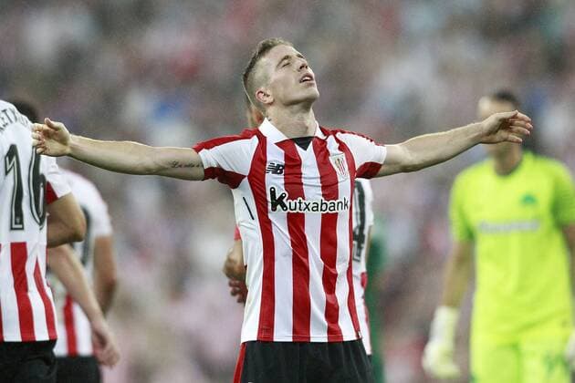 Athletic Club de Bilbao s Iker Muniain celebrates goal during Europa League Play-off, 2nd leg. August 24,2017.  (2017082410)