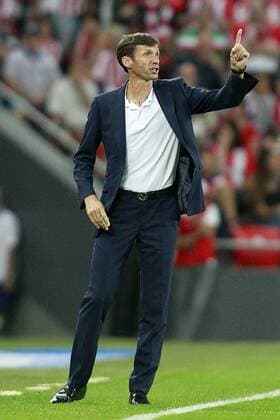 Athletic Club de Bilbao s coach Jose Angel Cuco Ziganda during Europa League Play-off, 2nd leg. August 24,2017.  (2017082402)