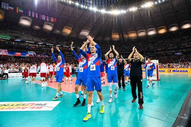 2017.08.24 Warszawa Siatkowka mezczyzn Lotto Mistrzostwa Europy 2017 Polska - Serbia N z druzyna Slowenii Foto Rafal Oleksiewicz PressFocus NEWSPIX.PL 2017.08.24 Warsaw European Men s Volleyball Championships 2017 Poland vs Serbia druzyna Slowenii Credit: Rafal Oleksiewicz PressFocus --- Newspix.pl  20170824_PF072