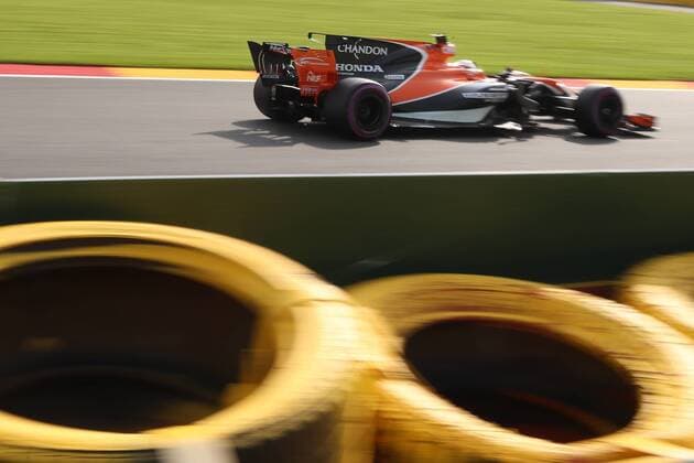 McLaren s Belgian driver Stoffel Vandoorne pictured in action during the free practice for the Grand Prix F1 of Belgium race, in Spa-Francorchamps, Friday 25 August 2017. The Spa-Francorchamps Formula One Grand Prix takes place this weekend, from August 25th to August 27th. BENOITxDOPPAGNE  x05152042x