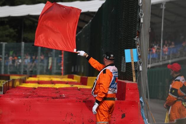 25.08.2017 - Free Practice 1, The red flag Belgian Grand Prix, Spa-Francorchamps 24 - 27 August 2017 25.08.2017 - Free Practice 1, The red flag 
