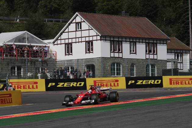 25.08.2017 - Free Practice 1, Sebastian Vettel (GER) Scuderia Ferrari SF70H Belgian Grand Prix, Spa-Francorchamps 24 - 27 August 2017 25.08.2017 - Free Practice 1, Sebastian Vettel (GER) Scuderia Ferrari SF70H 
