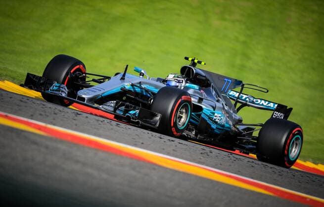 Spa 25 08 2017 Formule 1 GP F1 Belgique Vendredi Essais 1 Bottas Nâˆž77 Mercedes FORMULE 1 : Grand Prix de Belgique - Essais - Spa-Francorchamps - 24-25 08 2017 PHOTONEWS PANORAMIC 