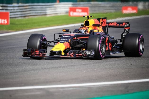 Spa 25 08 2017 Formule 1 GP F1 Belgique Vendredi Essais 1 Verstapen Nâˆž33 Red Bull FORMULE 1 : Grand Prix de Belgique - Essais - Spa-Francorchamps - 24-25 08 2017 PHOTONEWS PANORAMIC 