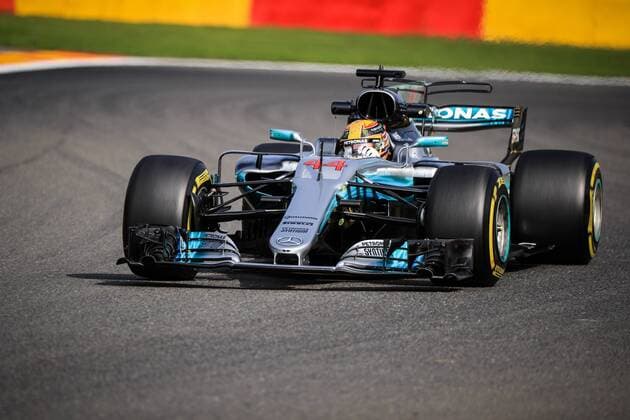 Spa 25 08 2017 Formule 1 GP F1 Belgique Vendredi Essais 1 Hamilton Nâˆž44 Mercedes FORMULE 1 : Grand Prix de Belgique - Essais - Spa-Francorchamps - 24-25 08 2017 PHOTONEWS PANORAMIC 