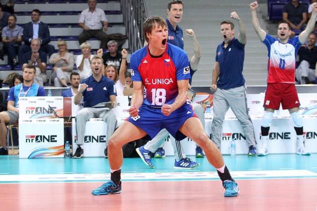 SZCZECIN, AZOTY ARENA 25.08.2017 CEV MISTRZOSTWA EUROPY W PILCE SIATKOWEJ MEZCZYZN LOTTO EUROVOLLEY POLAND 2017 SLOWACJA - CZECHY CEV MENS VOLLEYBALL European Championship EM Europameisterschaft LOTTO EUROVOLLEY POLAND 2017 SLOWACJA - CZECHY NZ JAKUB JANOUCH FOT. KRZYSZTOF CICHOMSKI NEWSPIX.PL --- Newspix.pl  170825KCI021