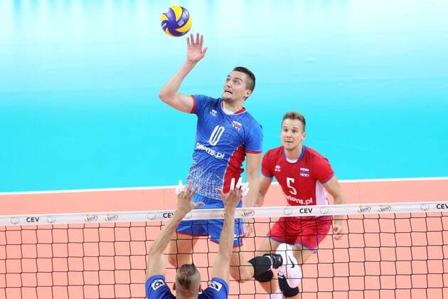 SZCZECIN, AZOTY ARENA 25.08.2017 CEV MISTRZOSTWA EUROPY W PILCE SIATKOWEJ MEZCZYZN LOTTO EUROVOLLEY POLAND 2017 SLOWACJA - CZECHY CEV MENS VOLLEYBALL European Championship EM Europameisterschaft LOTTO EUROVOLLEY POLAND 2017 SLOWACJA - CZECHY NZ MARCEL LUX, MATEJ KUBS FOT. KRZYSZTOF CICHOMSKI NEWSPIX.PL --- Newspix.pl  170825KCI046