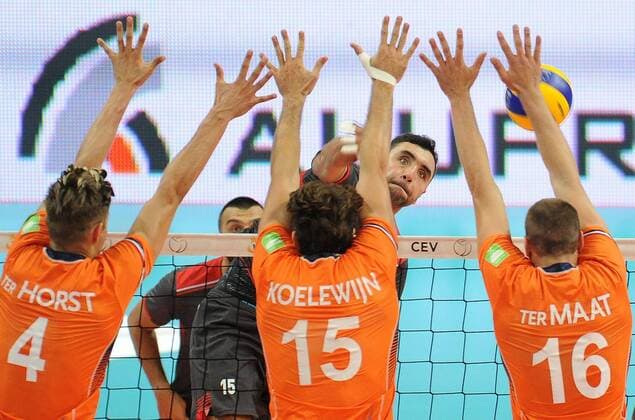 2017.08.25 Katowice Siatkowka mezczyzn Lotto Mistrzostwa Europy 2017 Lotto Eurovolley 2017 - Holandia - Turcja N z {persons} Foto Rafal Rusek PressFocus NEWSPIX.PL 2017.08.25 Katowice European Men s Volleyball Championships 2017 Netherlands - Turkey {persons} Credit: Rafal Rusek PressFocus --- Newspix.pl  20170825PF_RR043