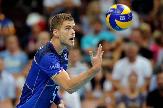 2017.08.25 Katowice Siatkowka mezczyzn Lotto Mistrzostwa Europy 2017 Lotto Eurovolley 2017 - Francja - Belgia N z Clevenot Trevor of France Foto Rafal Rusek PressFocus NEWSPIX.PL 2017.08.25 Katowice European Men s Volleyball Championships 2017 France - Belgium Clevenot Trevor of France Credit: Rafal Rusek PressFocus --- Newspix.pl  20170825PF_RR355