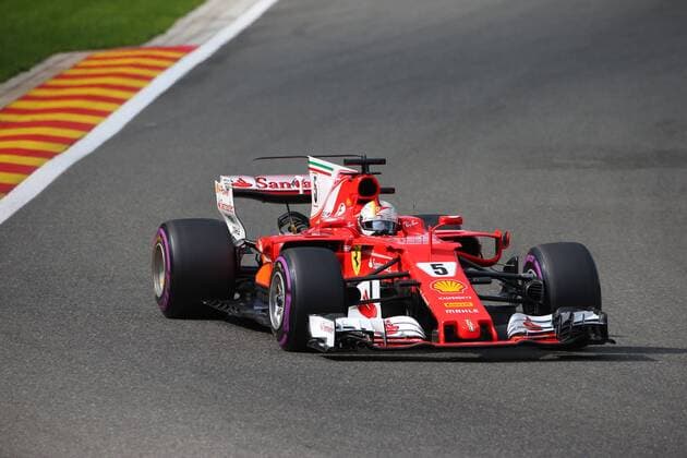 26.08.2017 - Free Practice 3, Sebastian Vettel (GER) Scuderia Ferrari SF70H Belgian Grand Prix, Spa-Francorchamps 24 - 27 August 2017 26.08.2017 - Free Practice 3, Sebastian Vettel (GER) Scuderia Ferrari SF70H 