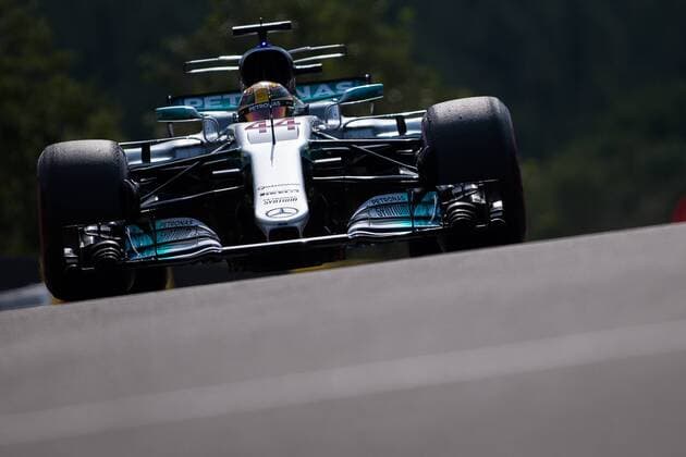 26th August 2017, Circuit de Spa-Francorchamps, Belgium; Belgium Grand Prix, Qualifying Session; Lewis HAMILTON from Great Britain of Mercedes-AMG-Petronas Formula One Team,Mercedes F1 M08 Hybrid, EQ Power+ entering to the pit lane xEricxAlonsox  ActionPlus11920838